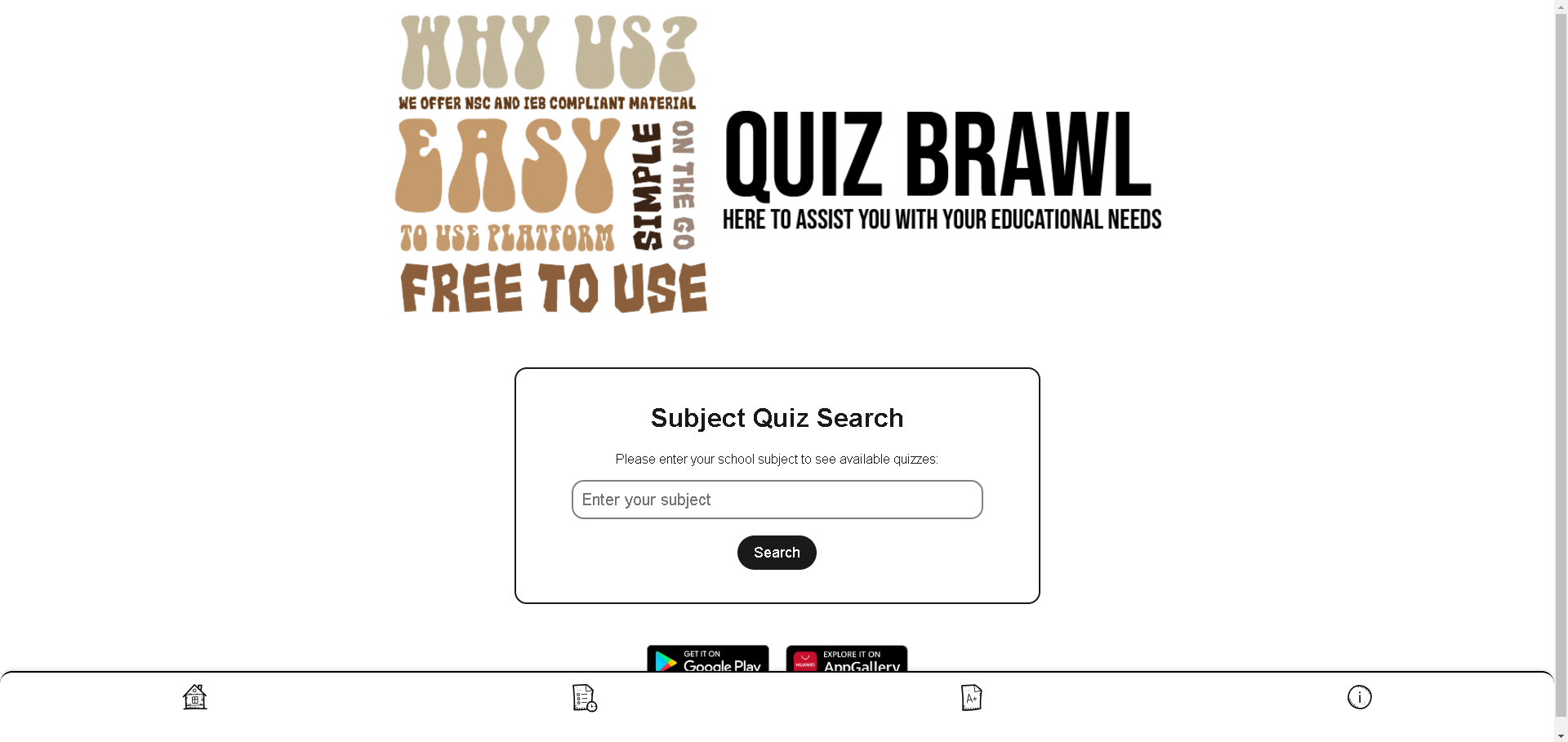 Quiz Brawl Website